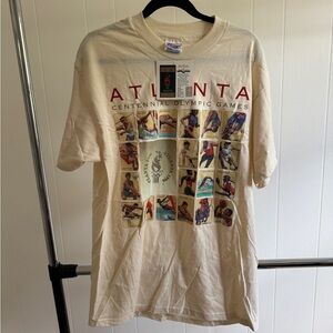 Hanes Cream Atlanta Olympic Games T-Shirt